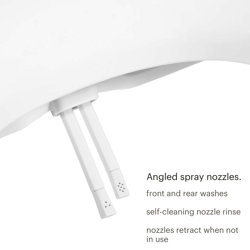 Brondell EcoSeat S102 Dual Temperature Non-Electric Bidet Toilet Seat