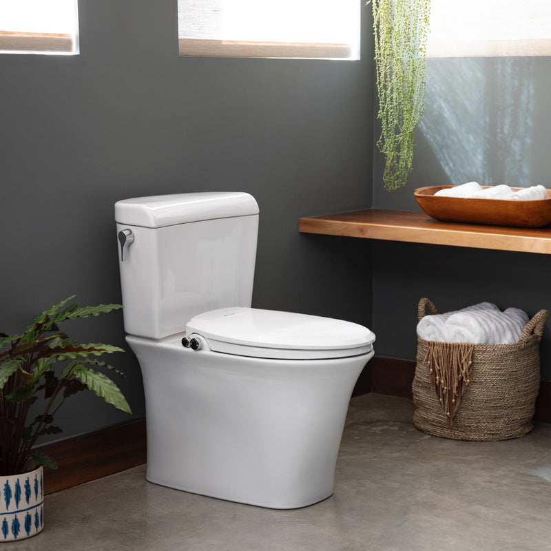 Brondell EcoSeat S102 Dual Temperature Non-Electric Bidet Toilet Seat