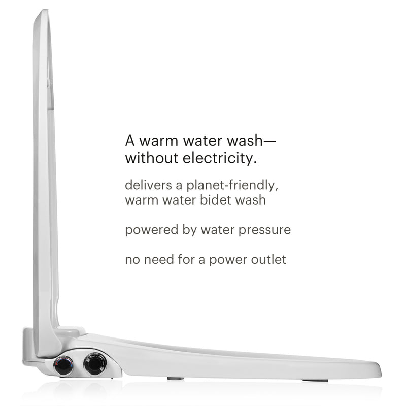 Brondell EcoSeat S102 Dual Temperature Non-Electric Bidet Toilet Seat