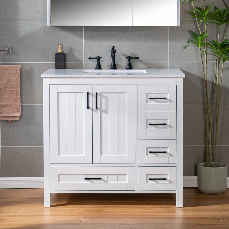 WOODBRIDGE Dover-36-WH freestanding vanity in White