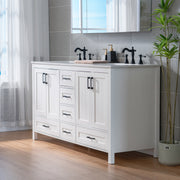 WOODBRIDGE Dover-60-D Freestanding Double-Basin Vanity
