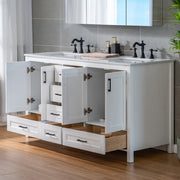 WOODBRIDGE Dover-60-D Freestanding Double-Basin Vanity