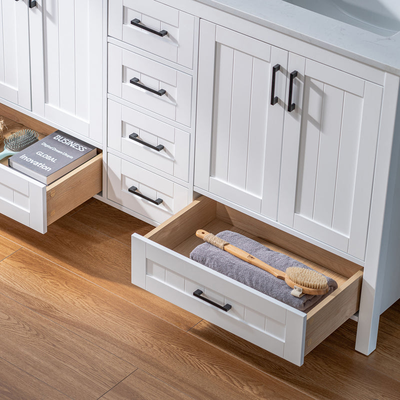 WOODBRIDGE Dover-60-D Freestanding Double-Basin Vanity