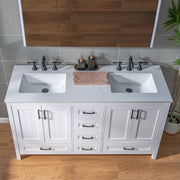 WOODBRIDGE Dover-60-D Freestanding Double-Basin Vanity