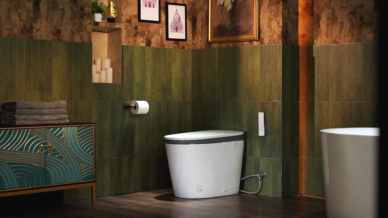 WOODBRIDGE EBT350 Smart Bidet Toilet with Foam Shield