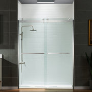 Woodbridge SDD6076 Frameless Shower Door, 2-Way Double Sliding, 56-60in x 76in
