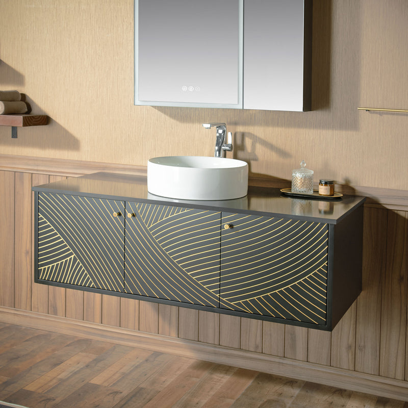 WOODBRIDGE Dubai-BG-48FW Wall Mounted Floating Vanity