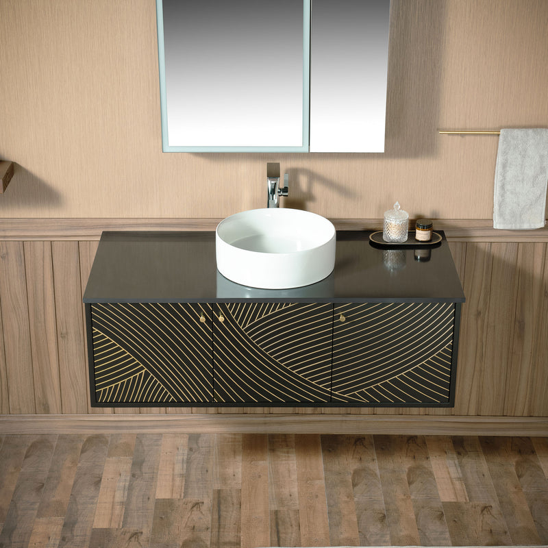 WOODBRIDGE Dubai-BG-48FW Wall Mounted Floating Vanity