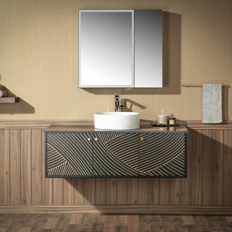 WOODBRIDGE Dubai-BG-48FW Wall Mounted Floating Vanity