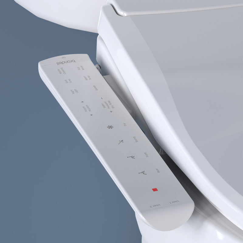 Brondell Swash Thinline T22 Luxury Bidet Toilet Seat with Side Arm Control