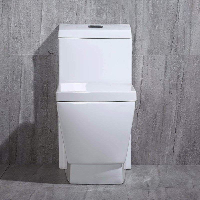 WOODBRIDGE T-0020 Deluxe Square Design One Piece Toilet