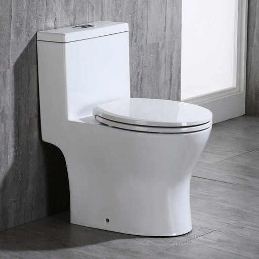 WOODBRIDGE T-0031 Short Compact Tiny One Piece Toilet