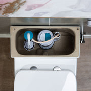 Woodbridge T-0018 Dual Flush Elongated One Piece Toilet with Soft Closing Seat