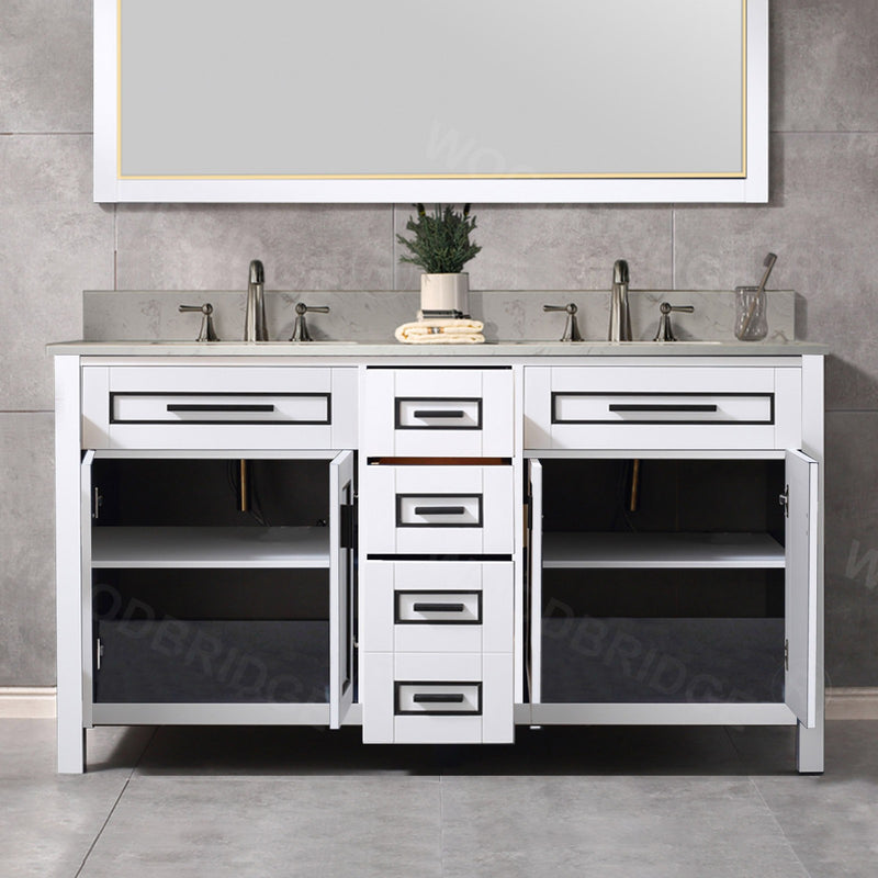 Woodbridge Milan 61 Double Sink Vanity Engineered Stone