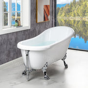 Woodbridge 67" Heavy Duty Acrylic Slipper Clawfoot Bath Tub B0023-C