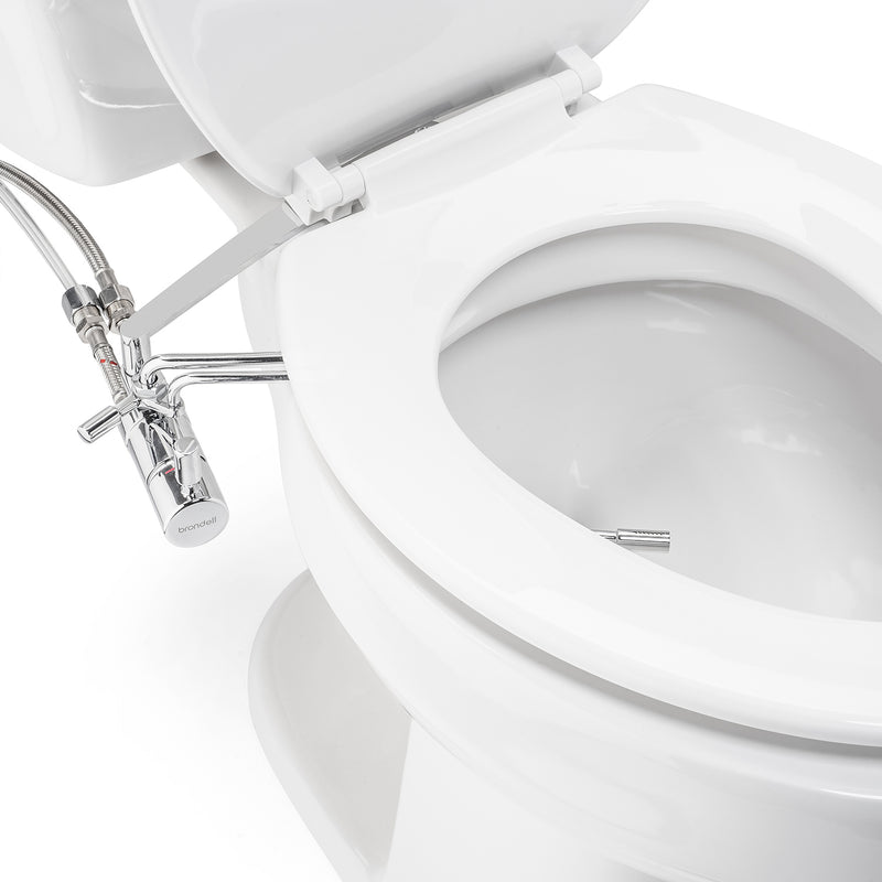 Brondell Side-Mounted Bidet Attachment with Adjustable Spray Wand, Dual Temperature