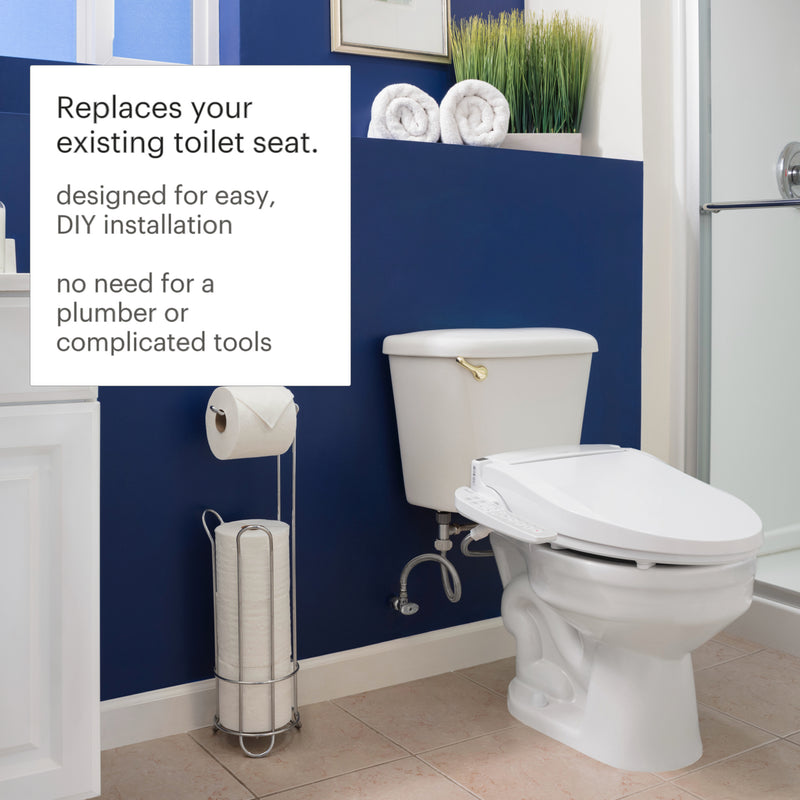 Brondell Swash EM417 Advanced Bidet Toilet Seat with Side Arm Control