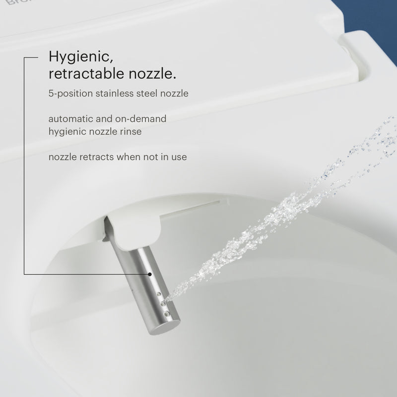 Brondell Swash Eco Thinline T66 Luxury Bidet Toilet Seat with Remote Control