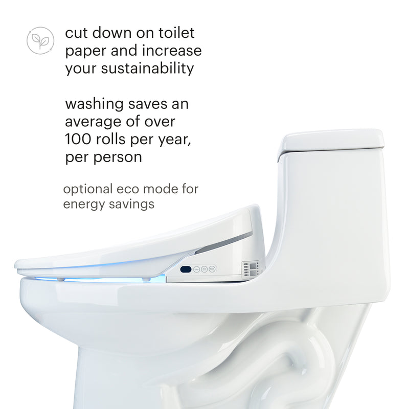 Brondell Swash 1400 Luxury Bidet Toilet Seat with Remote Control