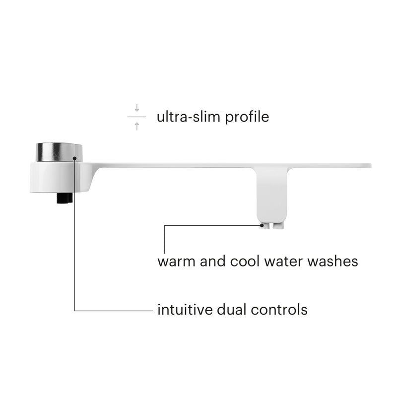 Brondell FreshSpa Comfort+ Advanced Warm Water Bidet Attachment