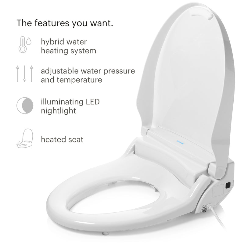 Brondell Swash BL97 Advanced Bidet Toilet Seat with Remote Control