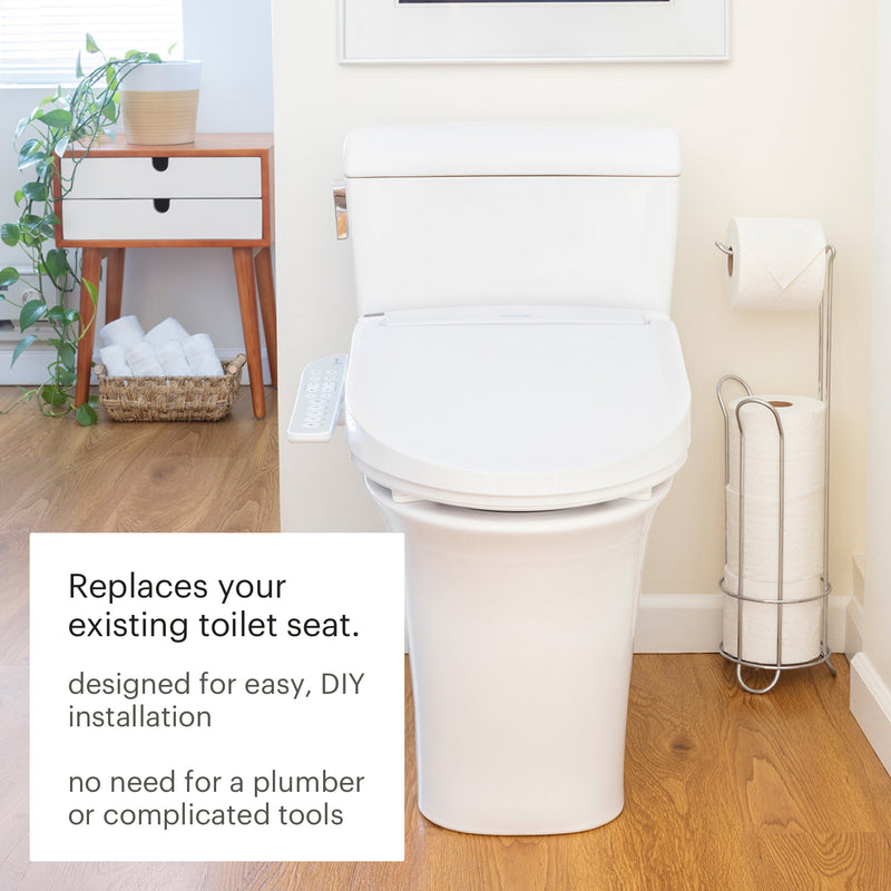 Brondell Swash DR801 Advanced Bidet Toilet Seat with Side Arm Control