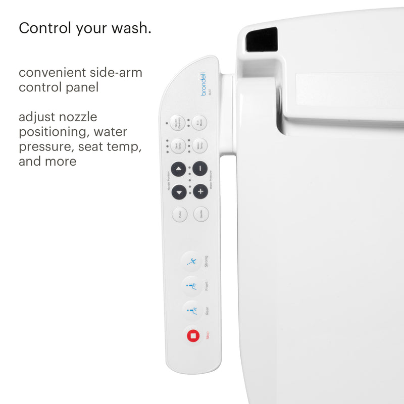 Brondell Swash Advanced Bidet Toilet Seat with Side Arm Control