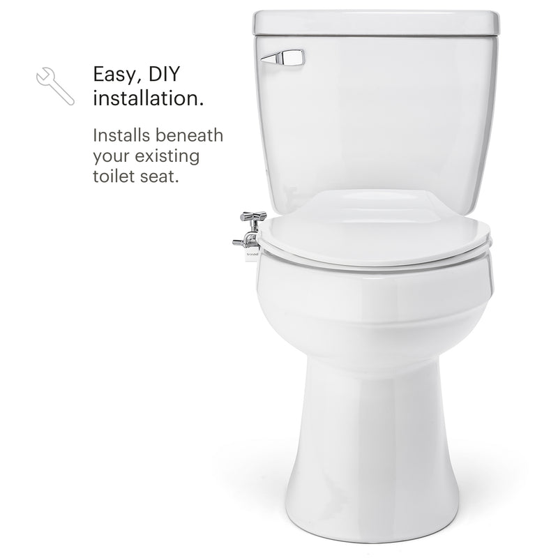 Brondell Side-Mounted Bidet Attachment with Adjustable Spray Wand