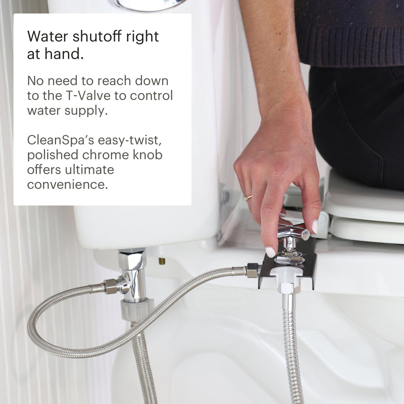 Brondell CleanSpa Luxury Hand-Held Bidet Holster with Integrated Shut Off