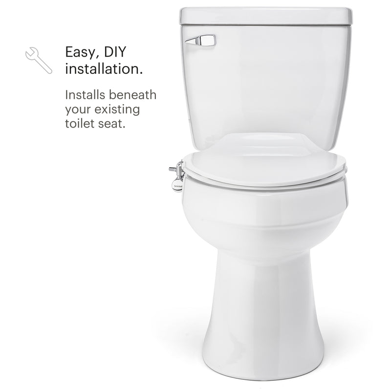 Brondell Side-Mounted Bidet Attachment with Adjustable Spray Wand, Dual Temperature