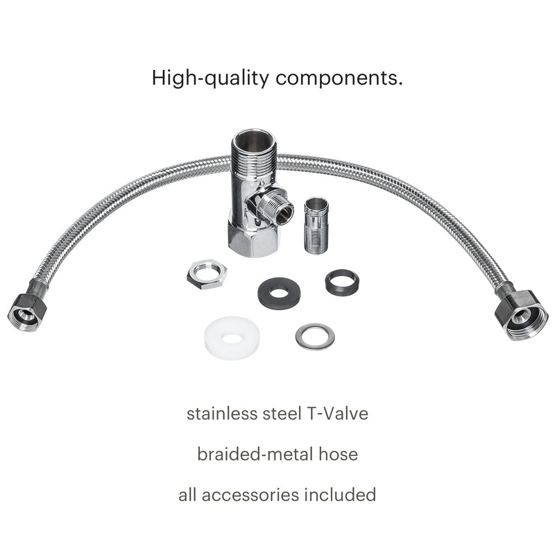 Brondell Side-Mounted Bidet Attachment with Adjustable Spray Wand