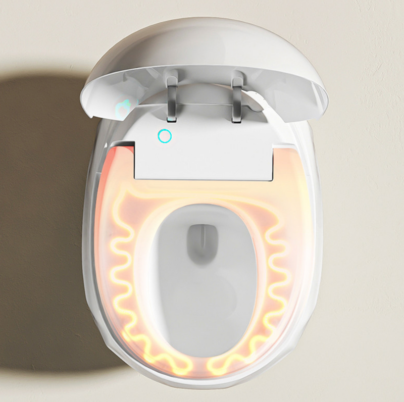Egg Shaped Water Closet Ceramic Electric Intelligent Toilet Automatic Flush Remote Control White Smart Toilet