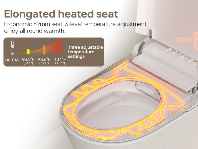 Minimalist Intelligent Toilet In-wall Tank Concealed Design Water Closet Smart Toilet for Urban Apartment New Build