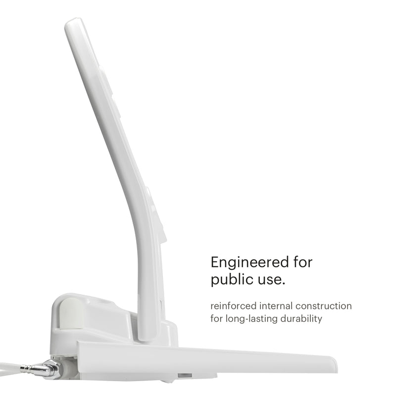 Brondell Swash Thinline T22 Commercial Bidet Toilet Seat with Open Front Less Cover and Side Arm Control