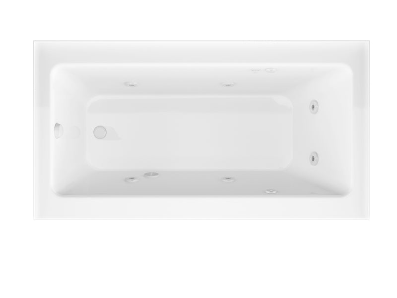 Soho Amber 60 in. x 30 in. Rectangular Whirlpool Bathtub