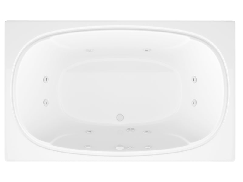 Charleston 48 x 78 Rectangular Whirlpool Jetted Bathtub