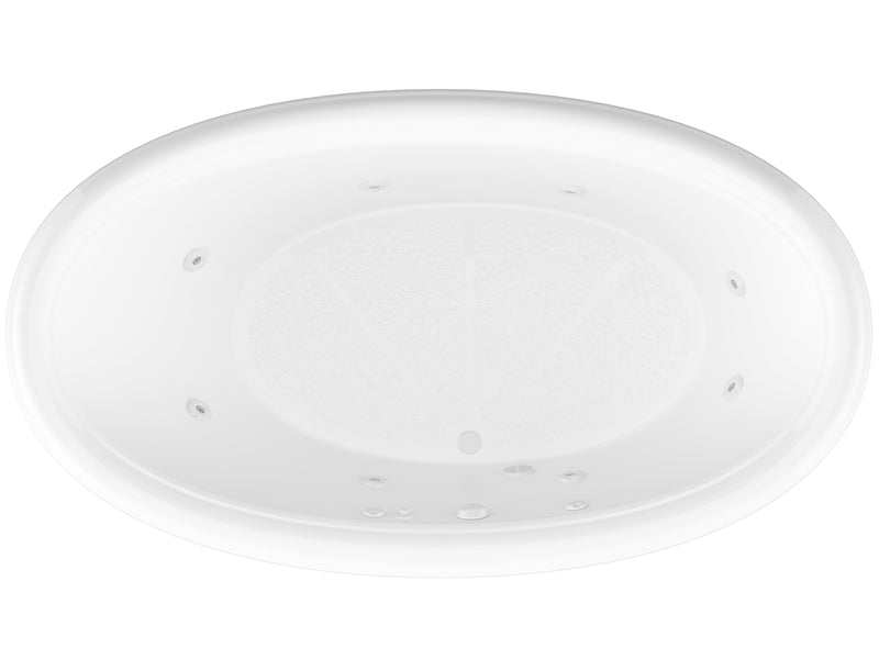 Atlantis Whirlpools Petite 44 x 78 Oval Whirlpool Jetted Bathtub