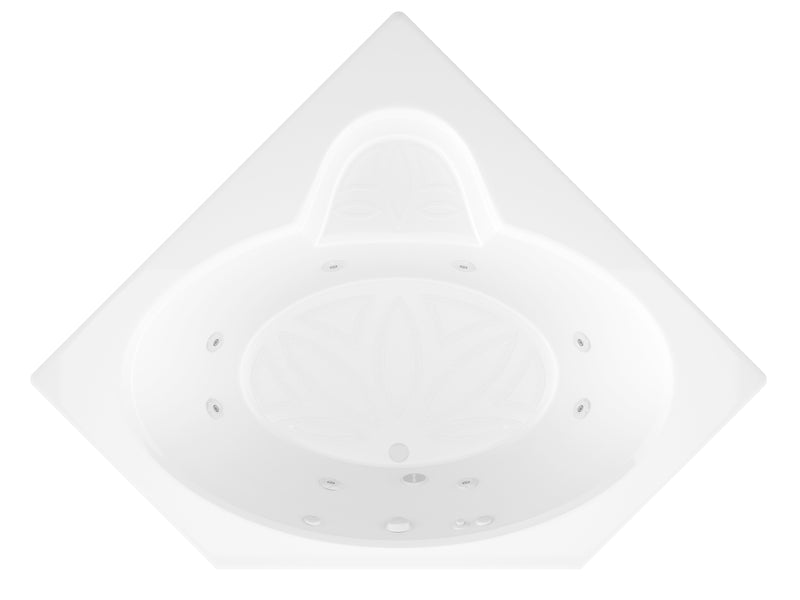 Atlantis Whirlpools Sublime 60 x 60 Corner Whirlpool Jetted Bathtub