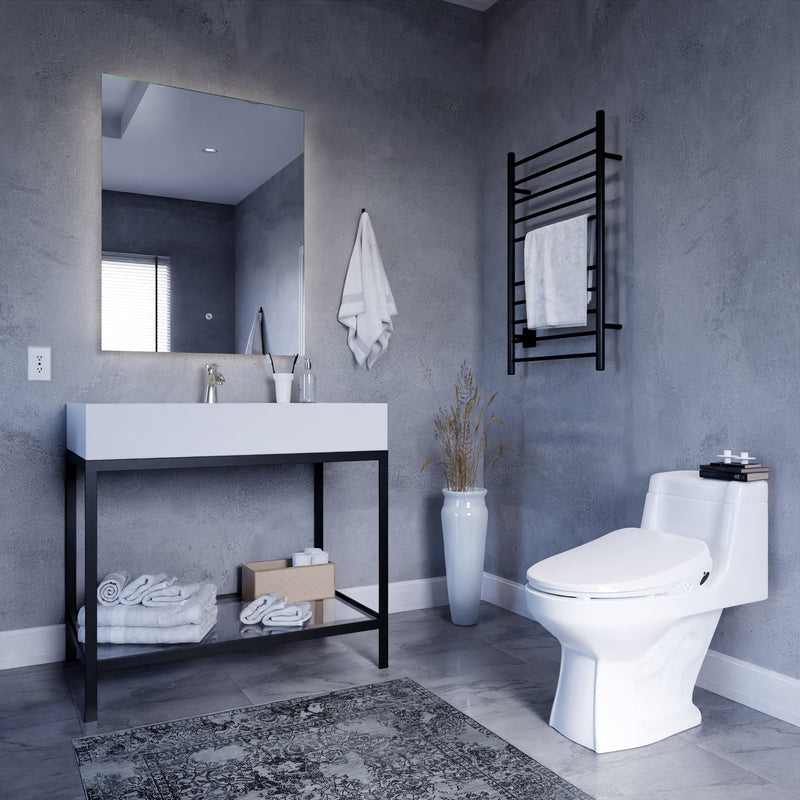 ANZZI Dive Smart Electric Bidet Toilet Seat, Elongated, with Remote Control, Heated Seat, and Deodorizer
