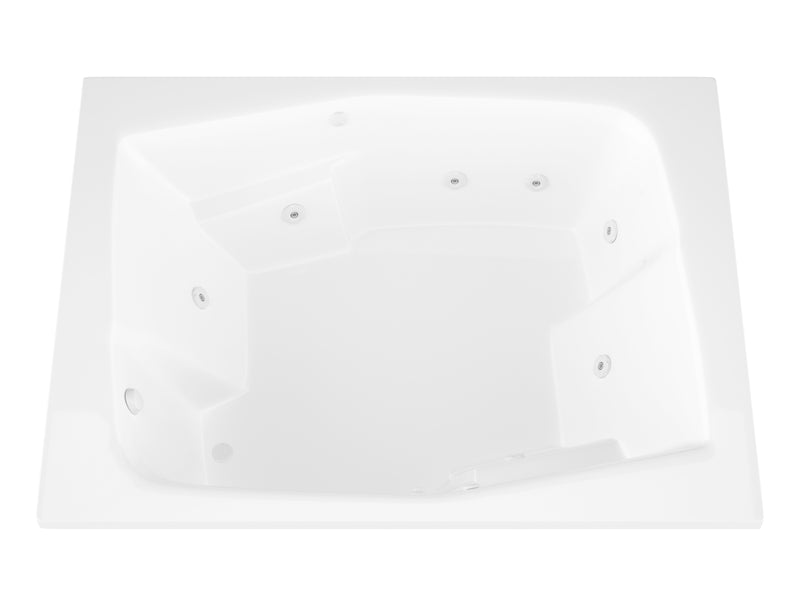 Atlantis Whirlpools Caresse 54 x 72 Rectangular Whirlpool Jetted Bathtub