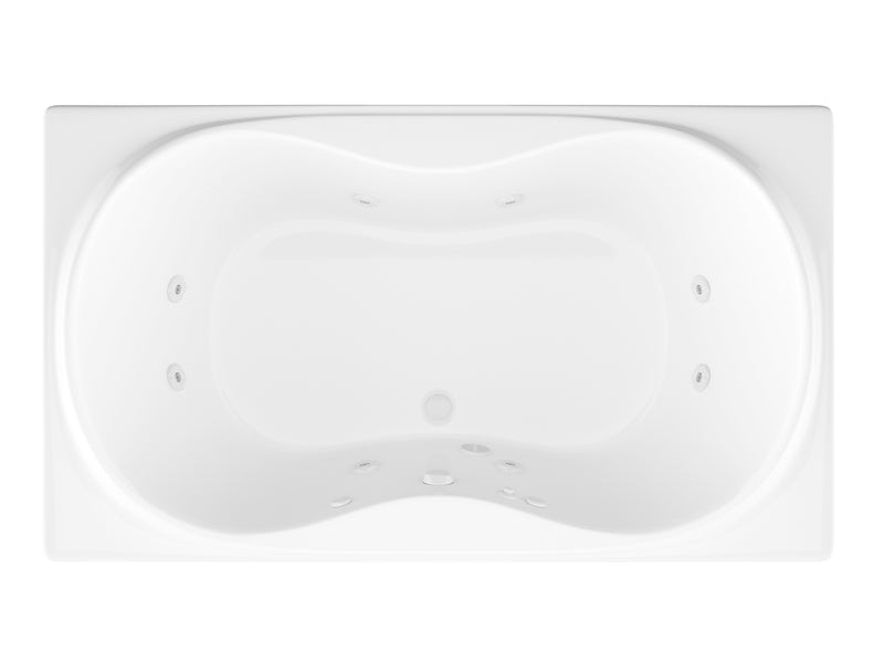 Whisper 36 x 72 Rectangular Whirlpool Jetted Bathtub