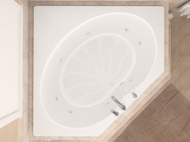 Atlantis Whirlpools Eclipse 60 x 60 Corner Whirlpool Jetted Bathtub