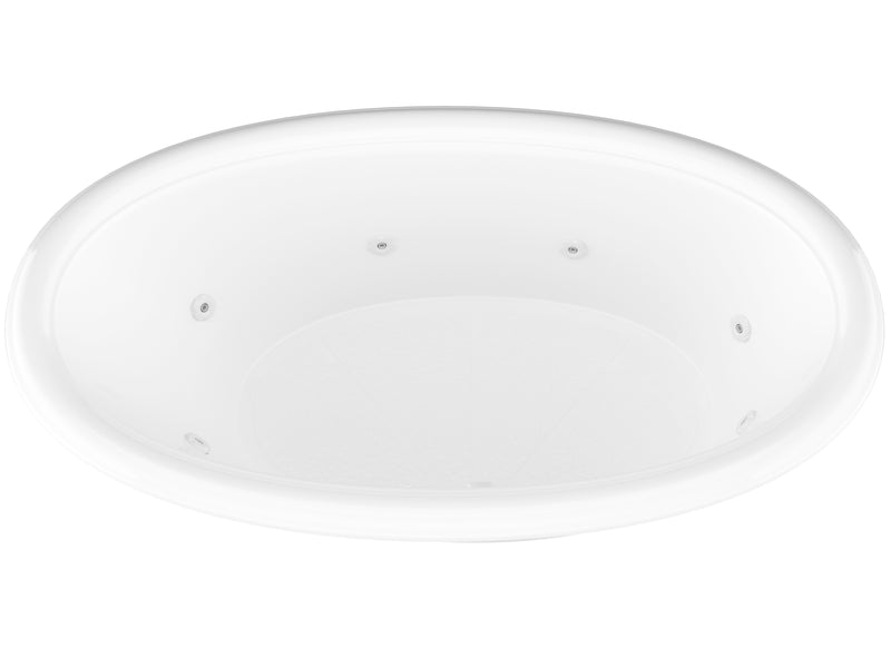 Atlantis Whirlpools Petite 44 x 78 Oval Whirlpool Jetted Bathtub