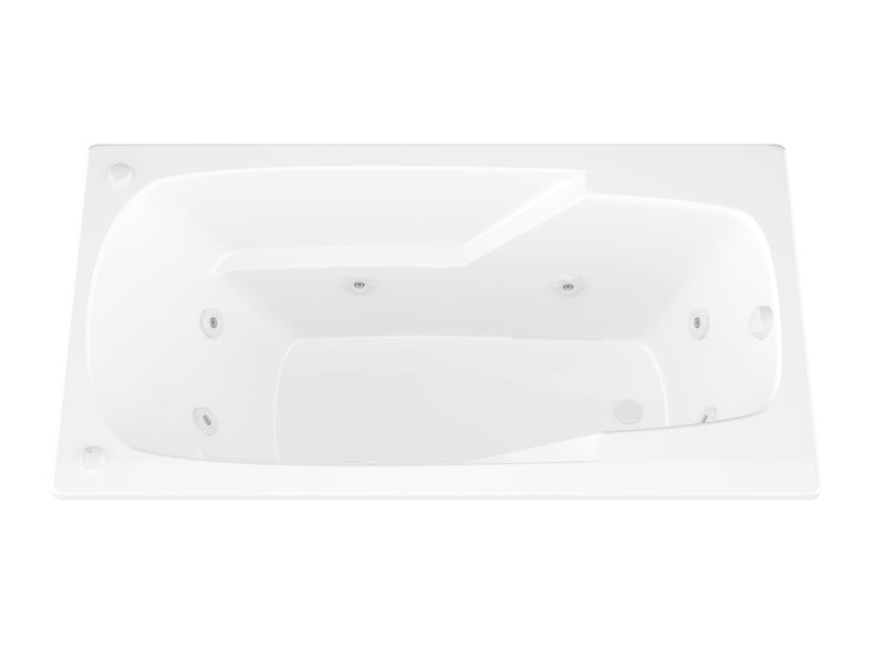 Atlantis Whirlpools Eros 36 x 72 Rectangular Whirlpool Jetted Bathtub with Reversible Drain