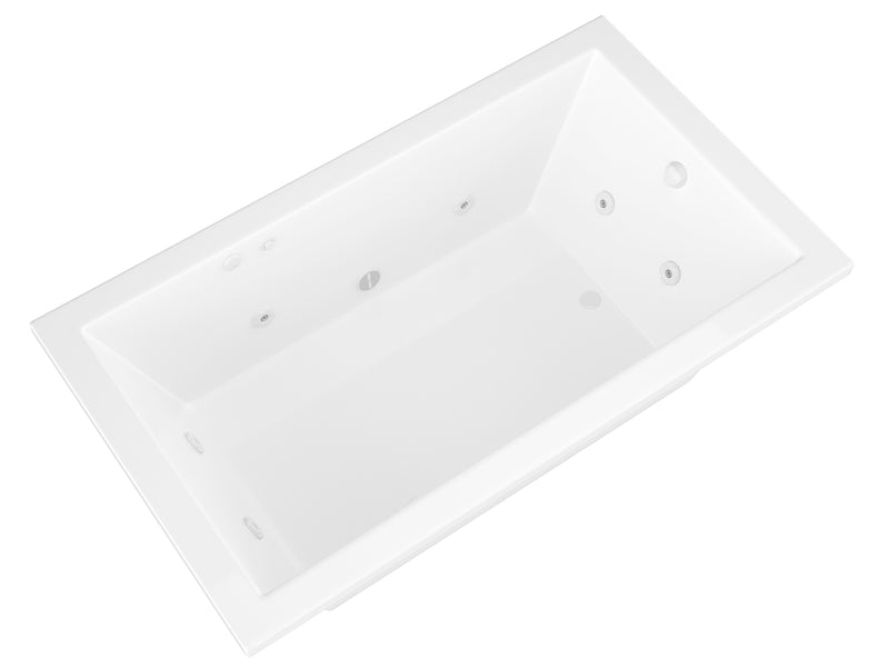 Atlantis Whirlpools Venetian 32 x 66 Rectangular Whirlpool Jetted Bathtub with Reversible Drain
