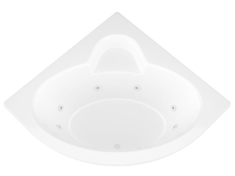Atlantis Whirlpools Alexandria 60 x 60 Corner Whirlpool Jetted Bathtub
