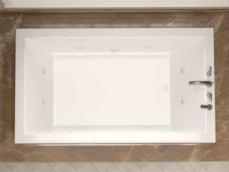 Atlantis Whirlpools Venetian 32 x 60 Rectangular Whirlpool Jetted Bathtub with Reversible Drain