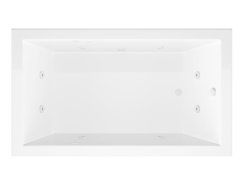 Atlantis Whirlpools Venetian 32 x 66 Rectangular Whirlpool Jetted Bathtub with Reversible Drain