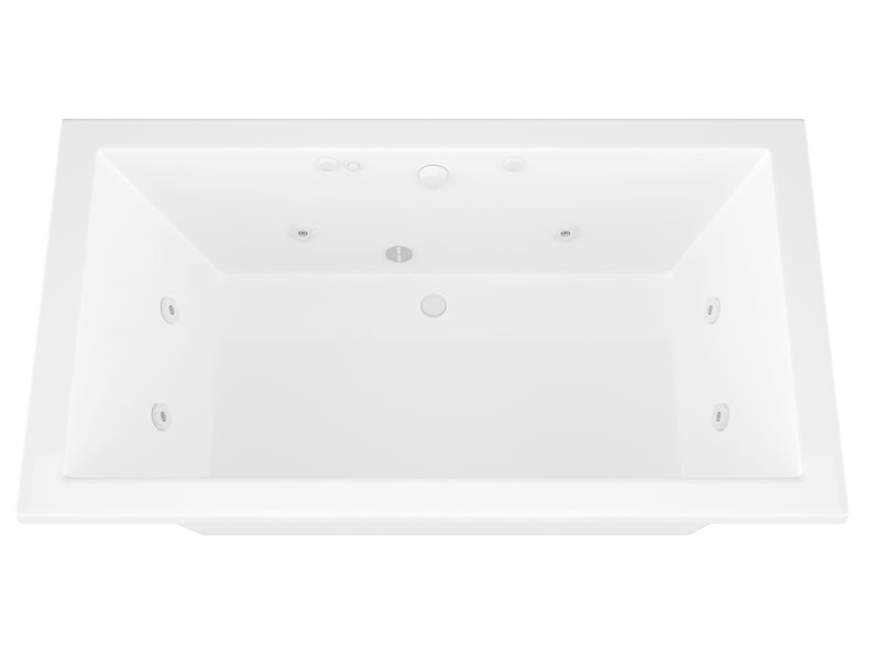 Atlantis Whirlpools Venetian 42 x 72 Rectangular Whirlpool Jetted Bathtub with Reversible Drain